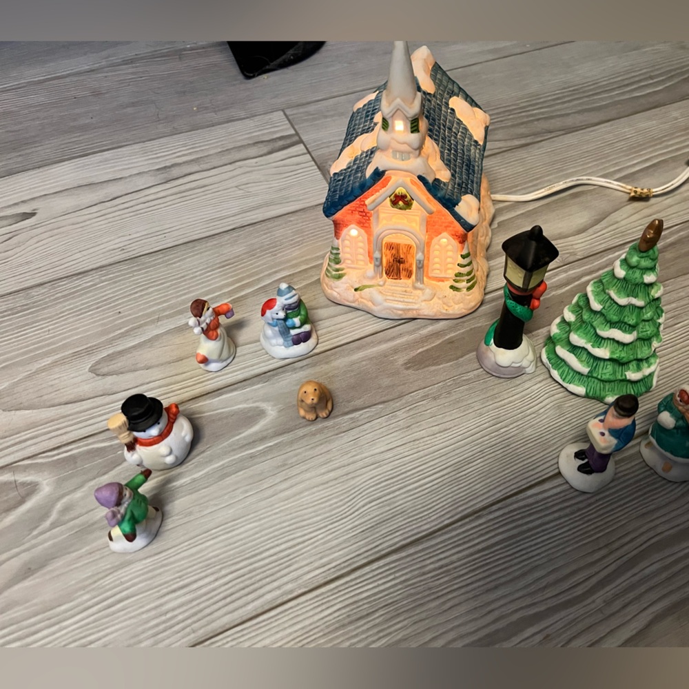 Vintage Emson Mini Christmas Village